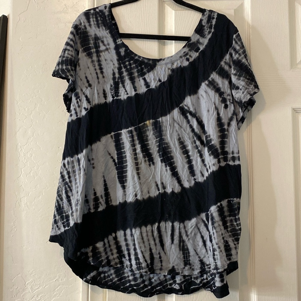 Tie dye blouse by Calvin Klein